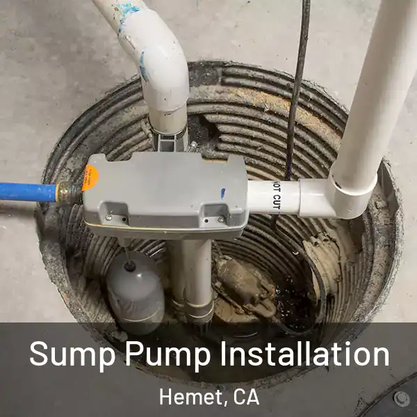  Sump Pump Installation Hemet, CA